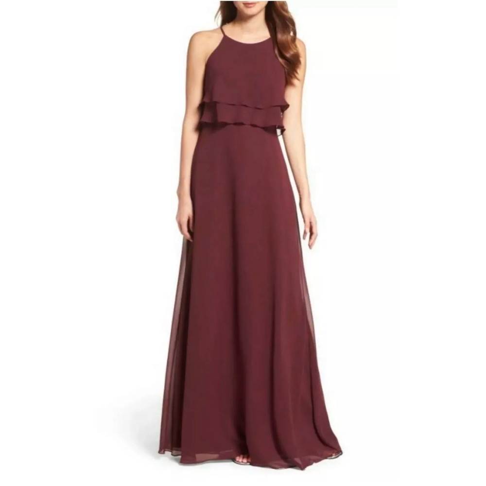 Jenny Yoo Charlie Ruffle Bodice Gown